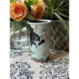 Starbucks 2018 Travel Mug Holiday Siren Mermaid Mint Green Black Tumbler 12 Oz
